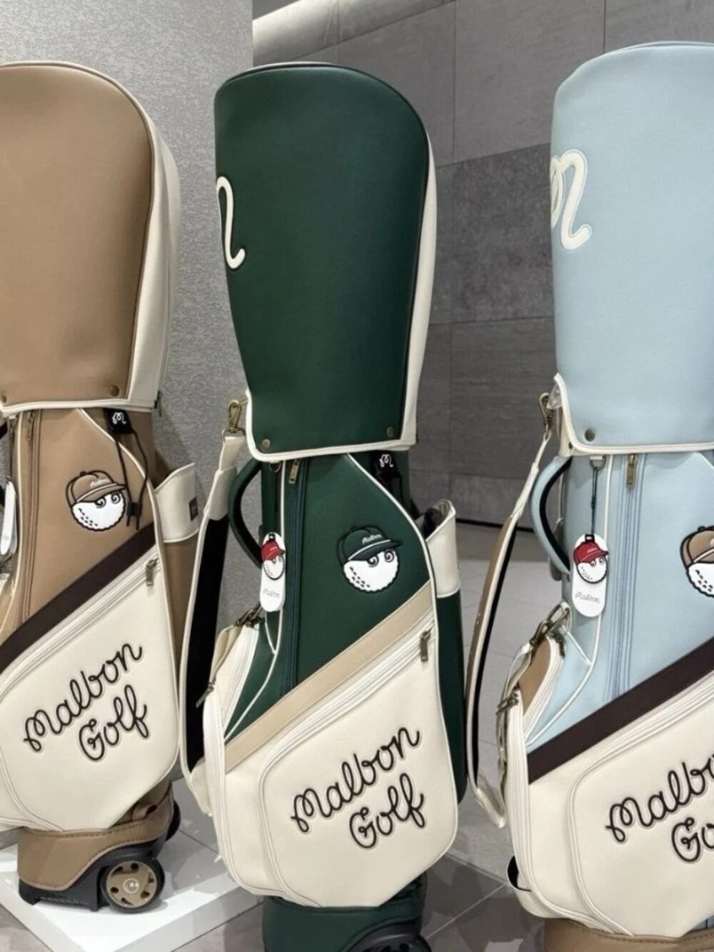 Malbon Golf Bag With Wheels